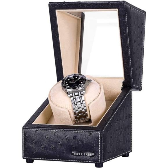 Single Watch Winder for Automatic Watches, with Super Quiet Japanese Motor - Picture 2 of 6